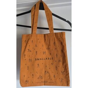Smallable Tote Bag Orange Unisex Shoulder Shopper Handbag Carry All 20x24 in